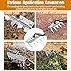 Gartenrechen, Mehrzweck Garten Unkraut Werkzeug, Unkrauthacke, Tragbare Unkraut Abzieher Werkzeug für Hof und Garten, für Jäten/Lockern/Säen (ohne Stock) (5 Zähne)