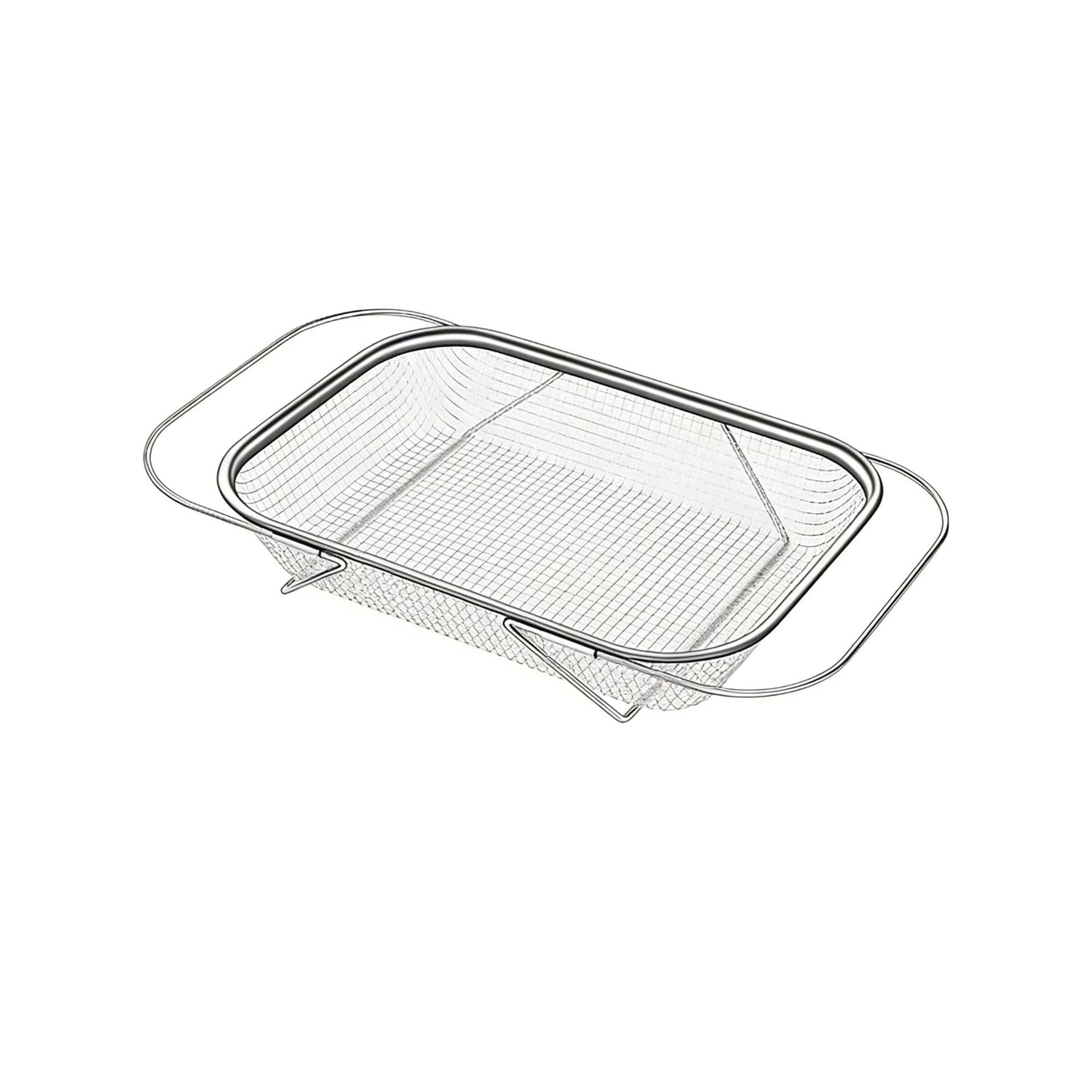 HONKERW drying rack Over the Sink Colander Strainer Basket Stainless Steel,Strainer Basket with Expandable for Straining Draining drainer