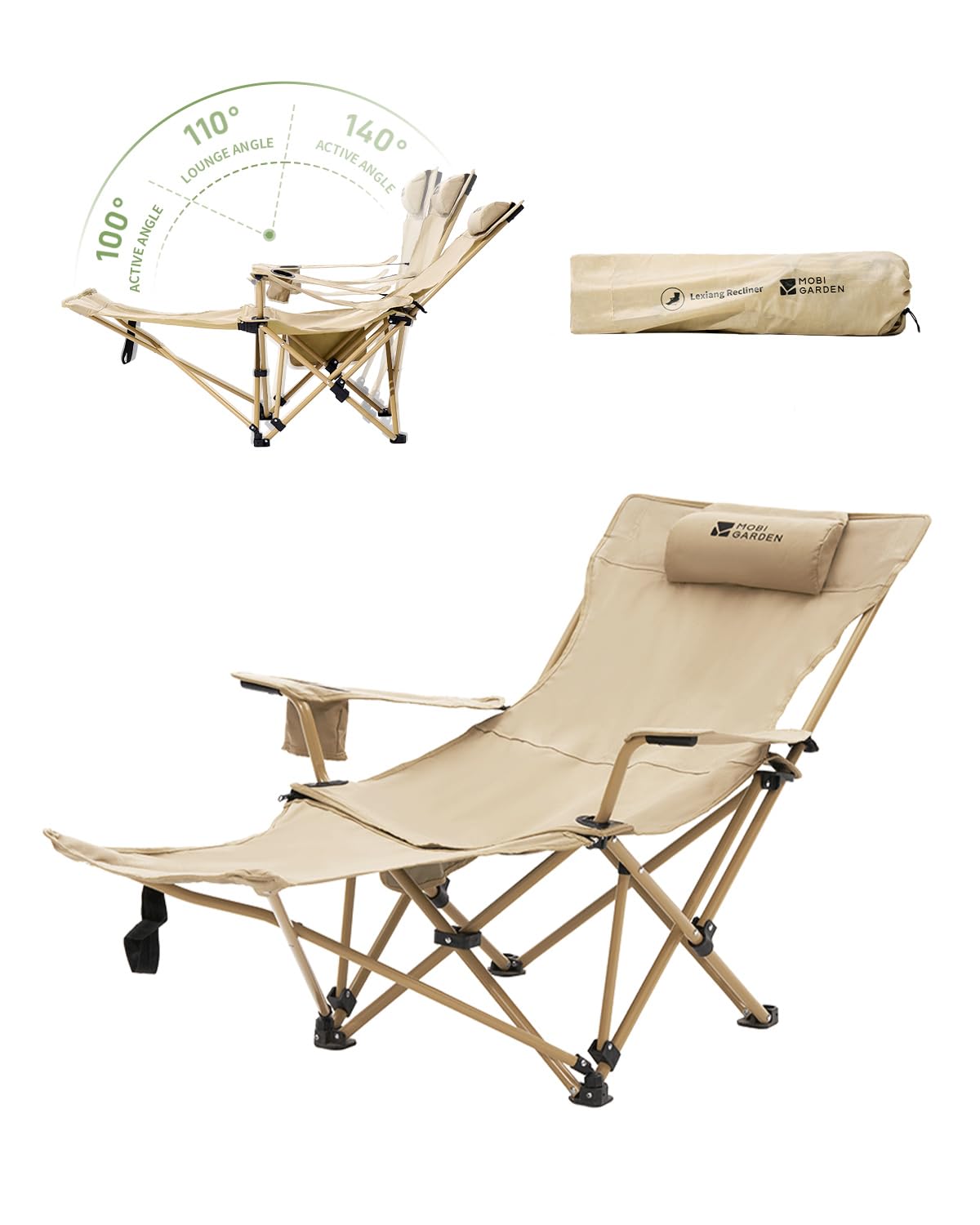 MOBI GARDEN Reclining Camping Chair