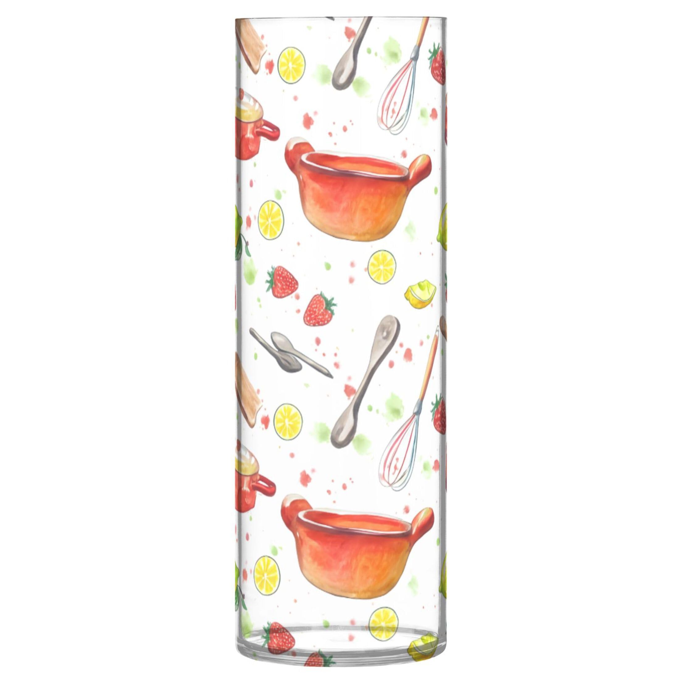 Vase plastique transparent anti-casse pour fleurs fraîches dans la salle de bain et cuisine