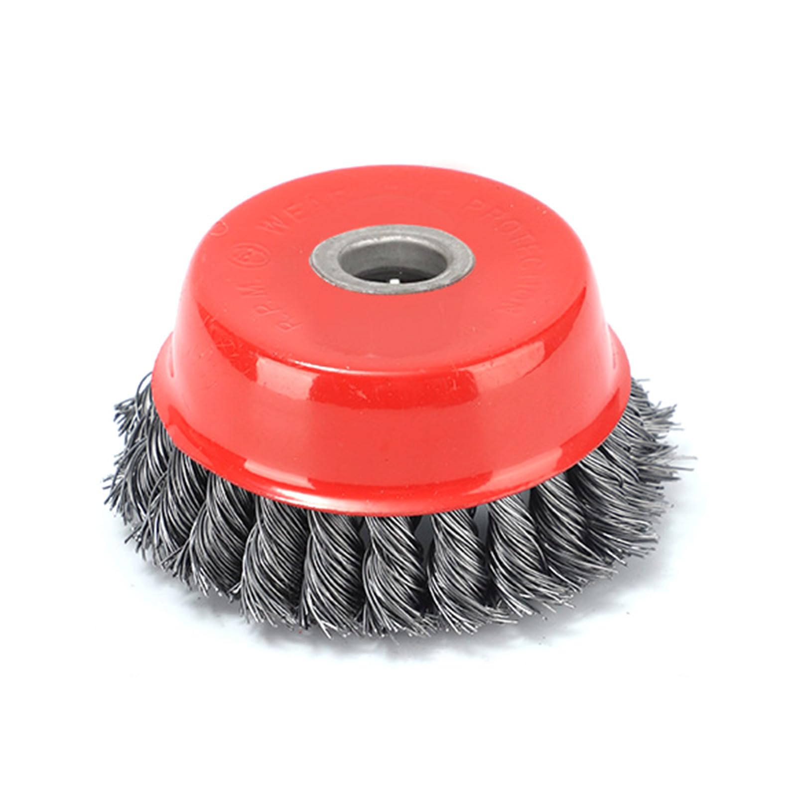 RGYBAO 3/4Inch Rust Removal Steel Wire Wheel Brush for Surfaces and Metal Finishing in Automotive and Home Maintenance