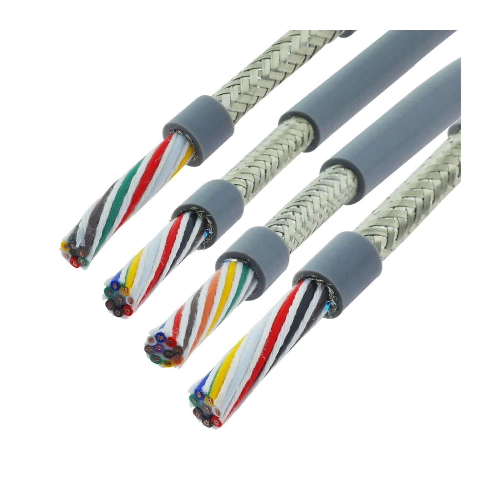 20/18/22AWG 2-20 żył Ekranowany kabel holowniczy o długości 5 m | Elastyczny drut PVC TRVVP Odporność na zginanie drutu miedzianego(10 cores,20 AWG)