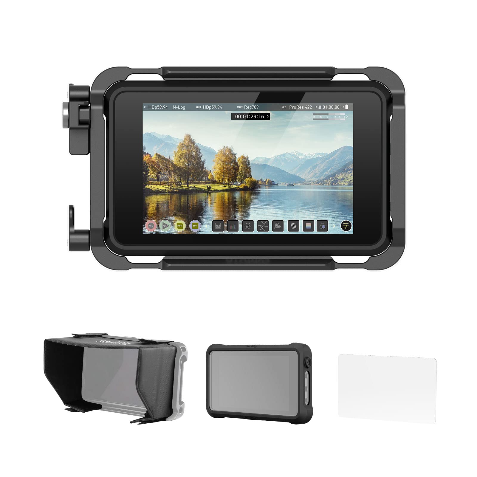 2 Films Protecteurs PET HD Anti-rayures Pour Atomos Ninja V Et Ninja V+ - Anti-reflets Et Haute Sensibilité