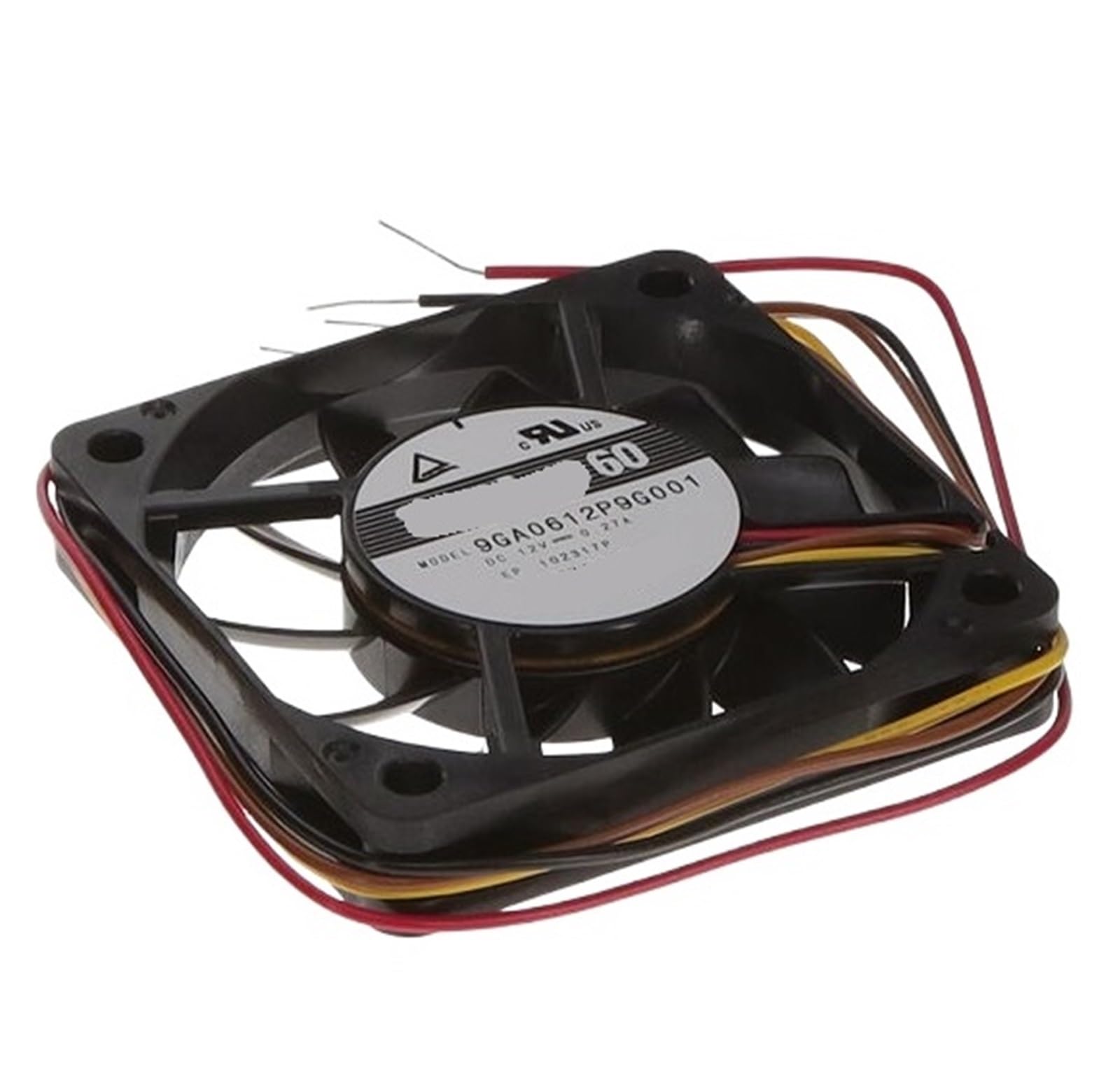 Lzikkgki One Color 9Ga0612p9g001 12Vdc Fan 60X60x10mm 3.24W 4Wire 6200Rpm
