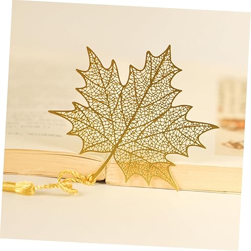 Miniatura 9 de EXCEART Marcapáginas de estilo chino, decoración de hojas de arce, marcapáginas de hojas de arce, marcapáginas hechas a mano, clip de papel,