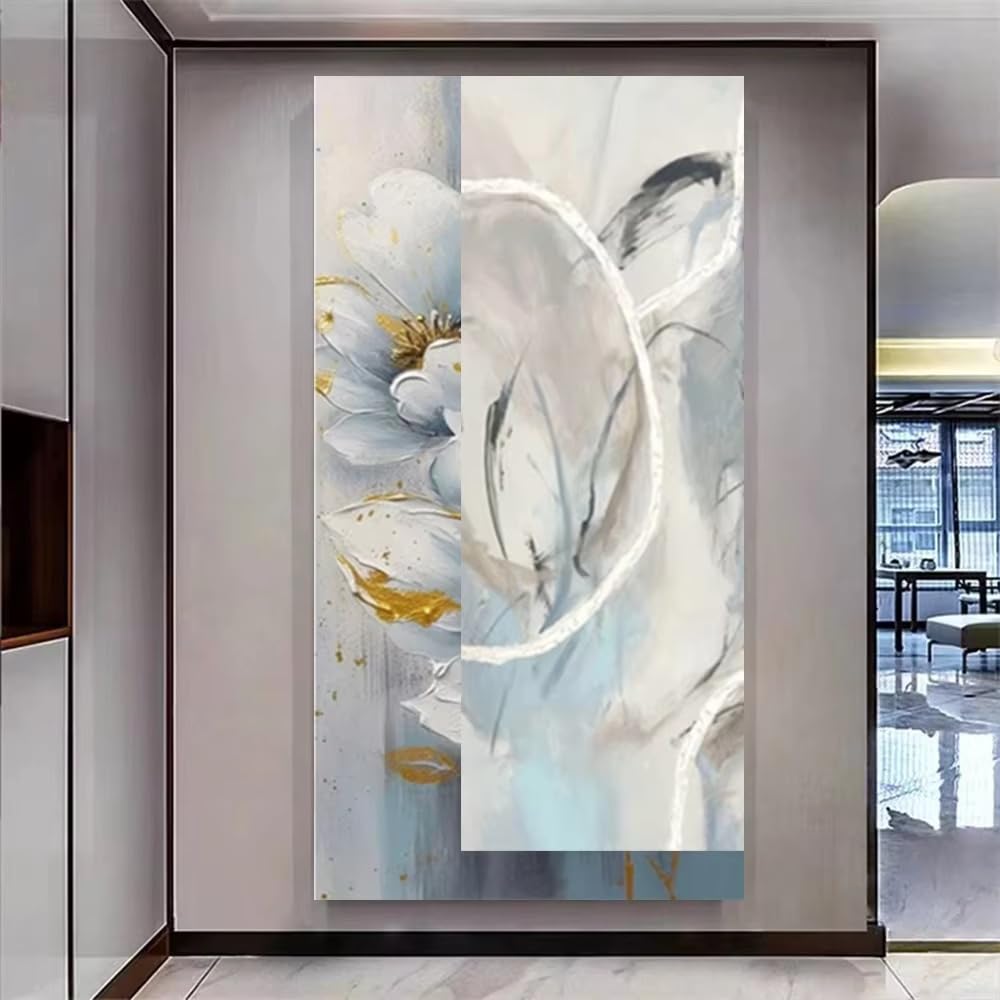LTjiajuypd Stampe su tela, dipinti astratti moderni con paesaggi, quadri da parete per soggiorno, decorazioni per la casa (70x140 cm)