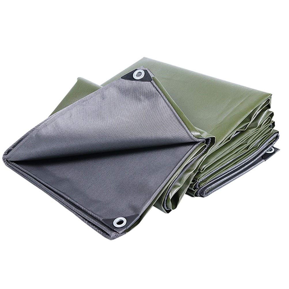 OKUOKA Teloni, Area di ombreggiatura della Tenda Green/HeavyDuty Heavy Duty Tarp Tent Canopy | Copertura per Tenda da Campeggio, Amaca, Piscina, Giardino, Auto, Moto (Color : A, Size : 6