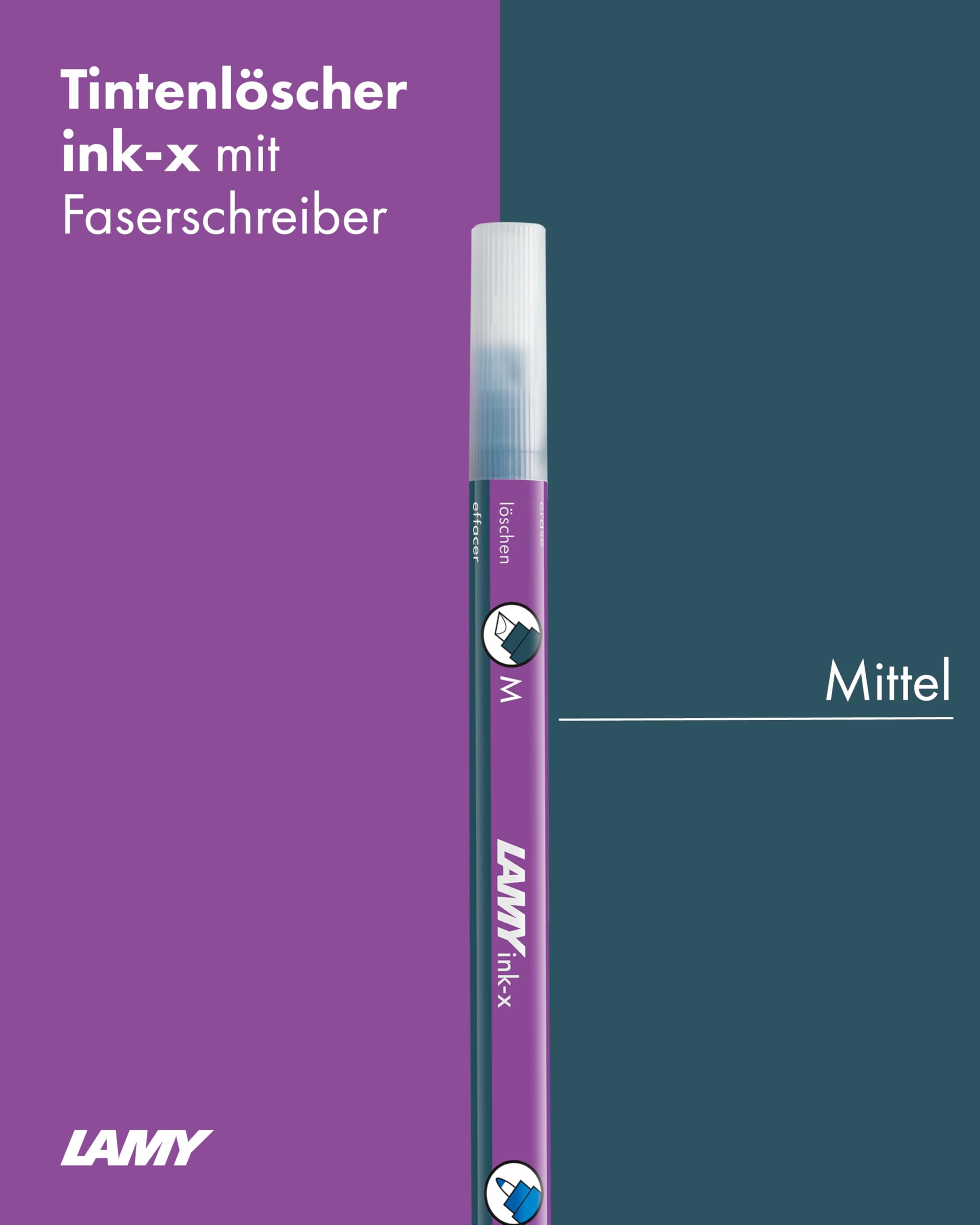 LAMY Zestaw 2 gumek do tuszu Velvet plastik z końcówką dociskową i korekcyjną średnią