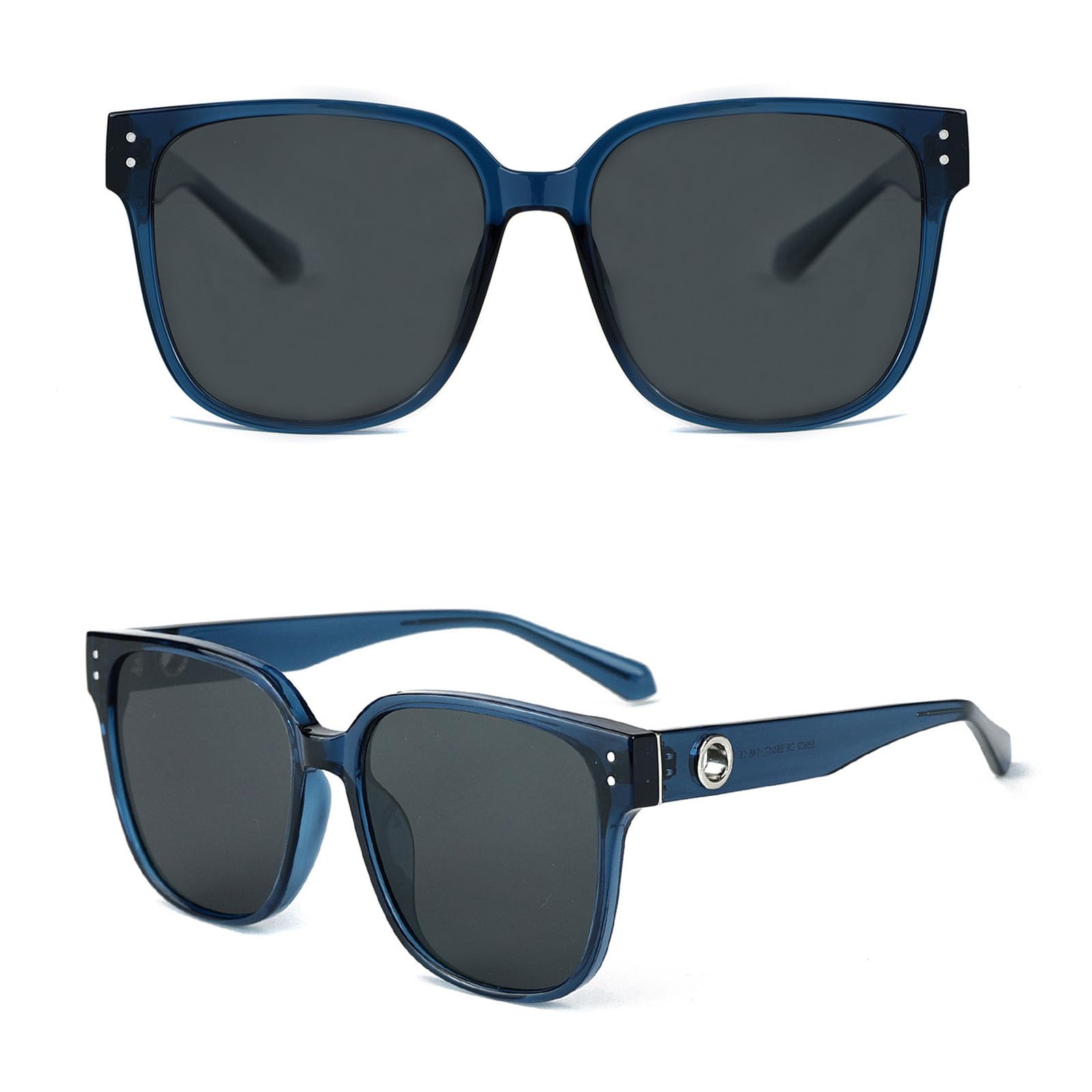 Occhiali da Sole Polarizzati da Uomo E da Donna Moda TR90 Grande Cornice UV400 Adatto Protezione Solare Pesca Cavalcare