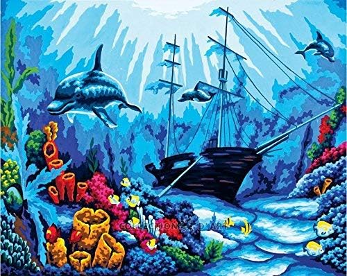Needlepoint printed canvas