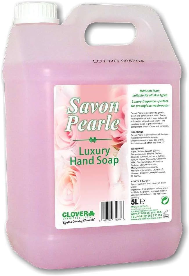 Clover Chemicals 402 Savon Pearle Luxury Hand Soap, 750mL