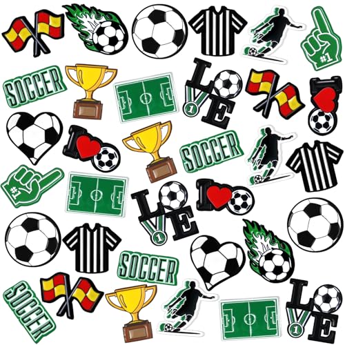 Knitgrip 60 Pcs Football Softball Soccer Volleyball Baseball Enamel Pins Bulk Sport Trading Lapel Pin Senior Night Party Favors for Hat Shirt Backpack Sport Player Award Gift, 12 Style(Soccer)