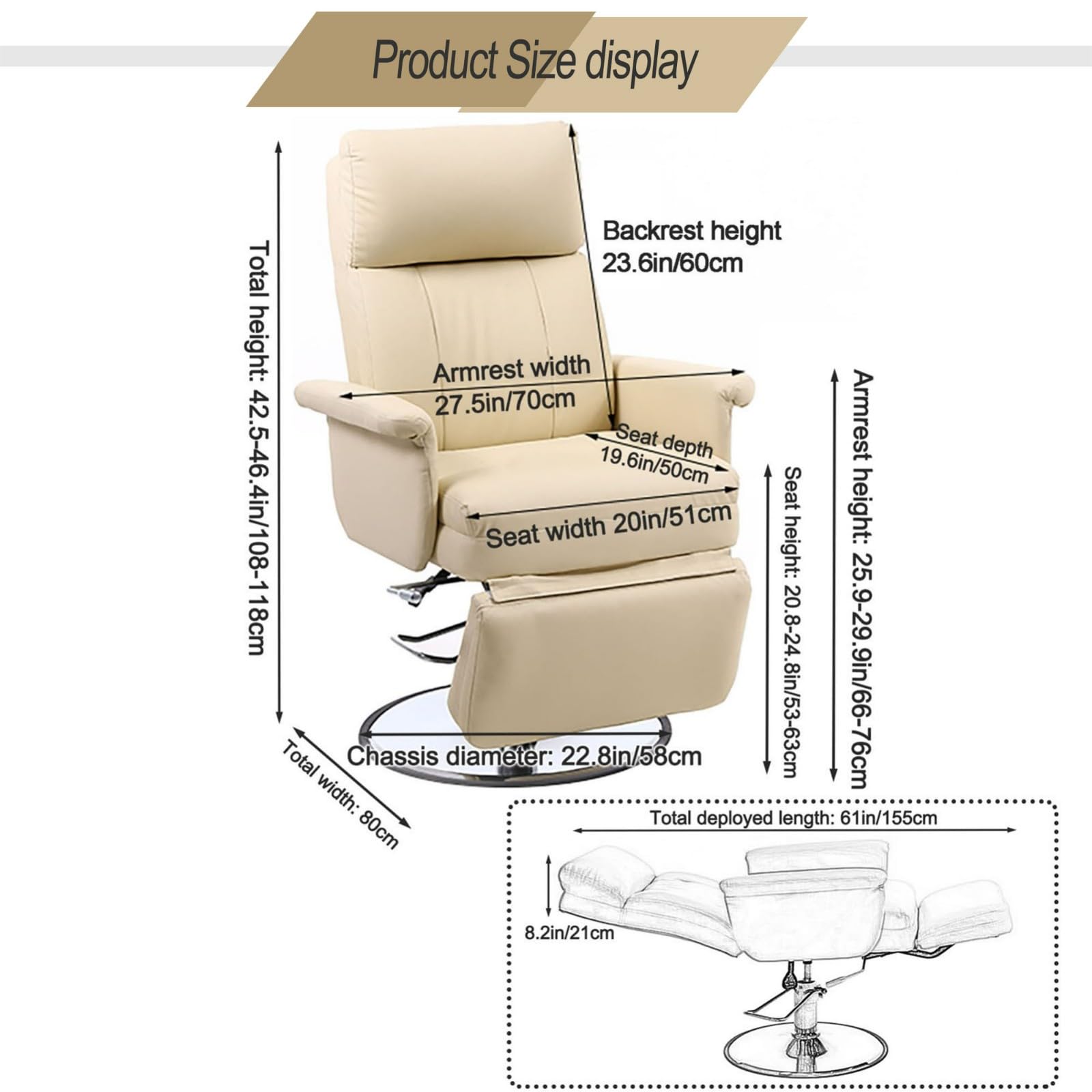 Silla De Belleza Hidraulica Silla Estetica Camilla Estetica Sillones Pedicura Camilla Ajustable de Masaje Multifuncional, para Estetica Masaje Tatuaje Pedicura Pestañas Reclinable (Beige)