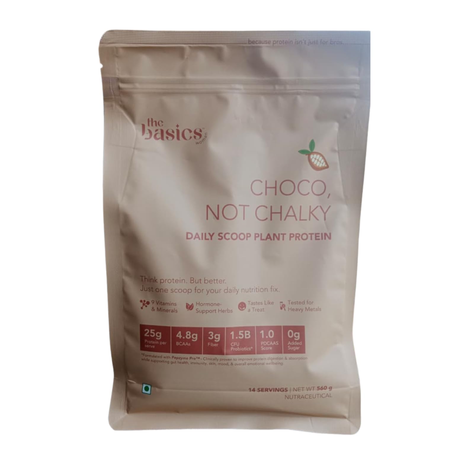 Daily Scoop Plant Protein for Women, 25 g Vegan Protein with Vitamins & Herbs, Chocolate Flavor, 500 g (Pack of 1)-image-8