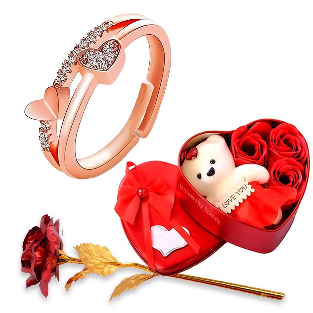 See full amazon price history chart for University Trendz Valentine Rose Gold Double Heart Women Ring with Artificial Red Rose Flower Box and Soft Teddy Bear for Girlfriend, Wife, Lover University Trendz Valentine Rose Gold Double Heart Women Ring with Artificial Red Rose Flower Box and Soft Teddy Bear for Girlfriend, Wife, Lover (B09K5C5YQH) Amazon Price History, Amazon Price Tracker