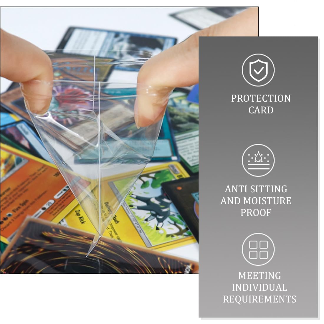 Pack De 300 Fundas Protectoras De 66x91 Mm – Bolsas De Polipropileno Transparente Para Cartas Coleccionables De Tamaño Estándar, Impermeables Y Sin PVC