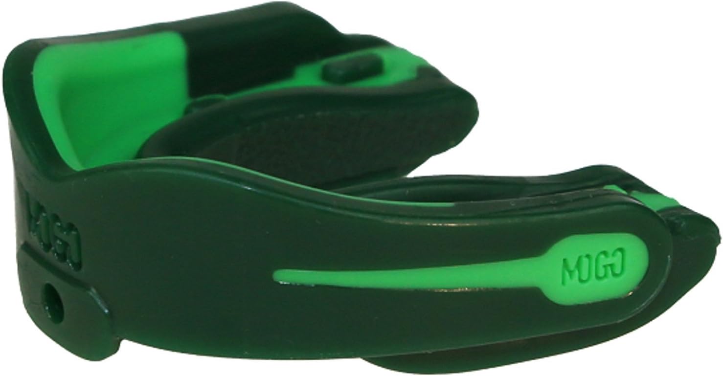 MoGo Sport M Zero Unflavored Mouth Guard, Green, Adult