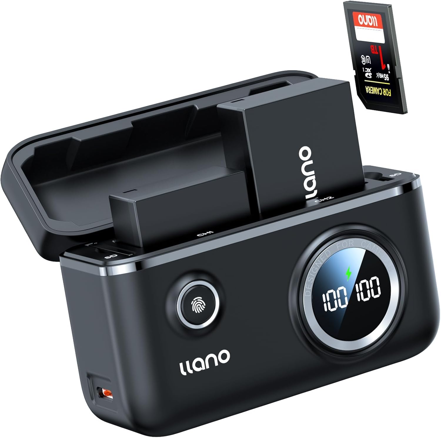 llano 2-Pack NP-FW50 Batteries, a6400 Battery Fast Rechargeable & 18W Charger Set for Sony Alpha A6000 A6300 A6400 A6500, ZV-E10, a7 ii, a7,a7s, a7s ii, a7r, a5100, a5000 Cameras (2 Pack)ClimatePartner certified