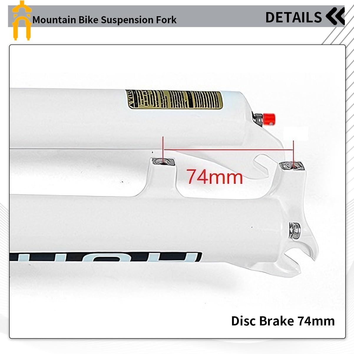 26 27.5 29インチ マウンテンバイク エアサスペンションフォーク リバウンド調整 140mmトラベル QR 9x100mm