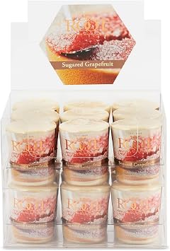 Root Candles Scented Votive Candles 20-Hour Beeswax Blend Premium Handcrafted Bulk Candle Pack, 18-Count Votives, Sugared Grapefruit