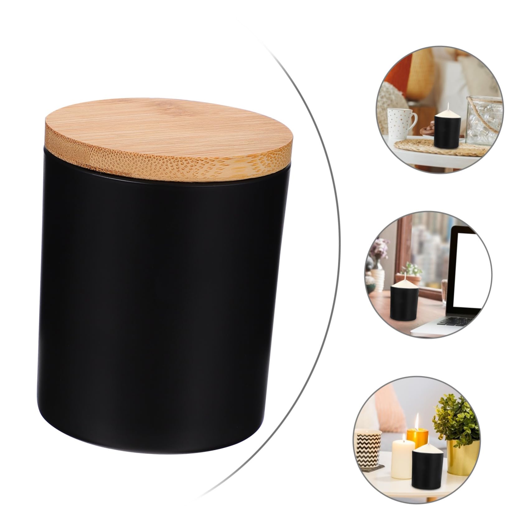 VILLFUL 4sets Candele Profumate in Vetro con Coperchi per Aromaterapia Fai da Te per Decorazioni per Feste e Regali per Compleanni e Anniversari