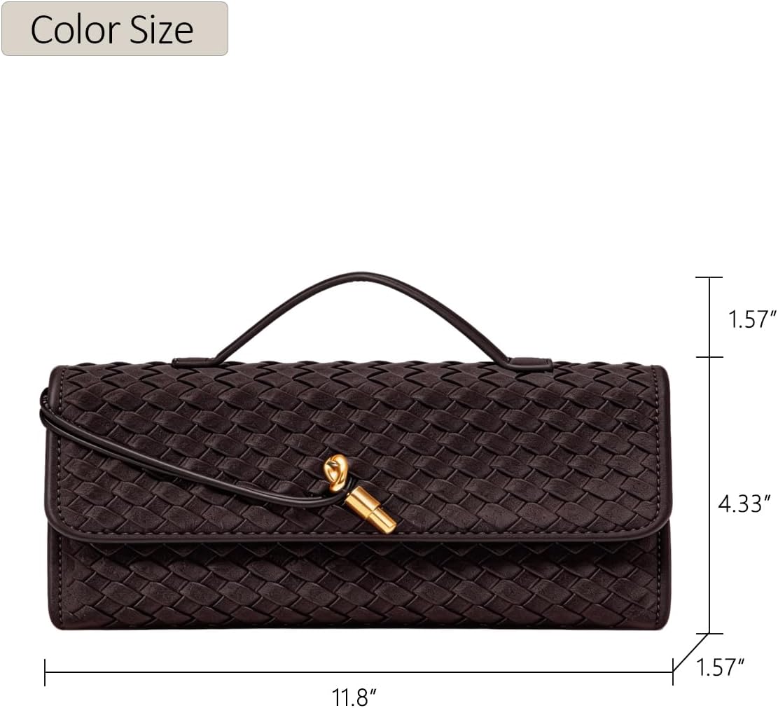 BaiYouDa Evening Clutch Purse for Women Casual Fashion Satchel Shoulder Handbag Vegan Leather Crossbody Bags