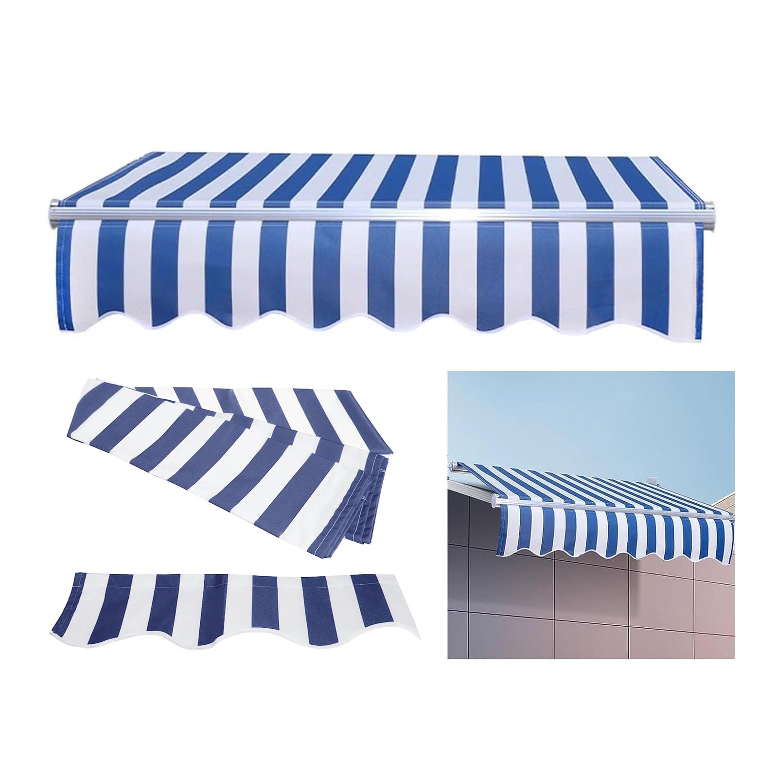 Toile pour auvent de terrasse rétractable en tissu lourd 280g
