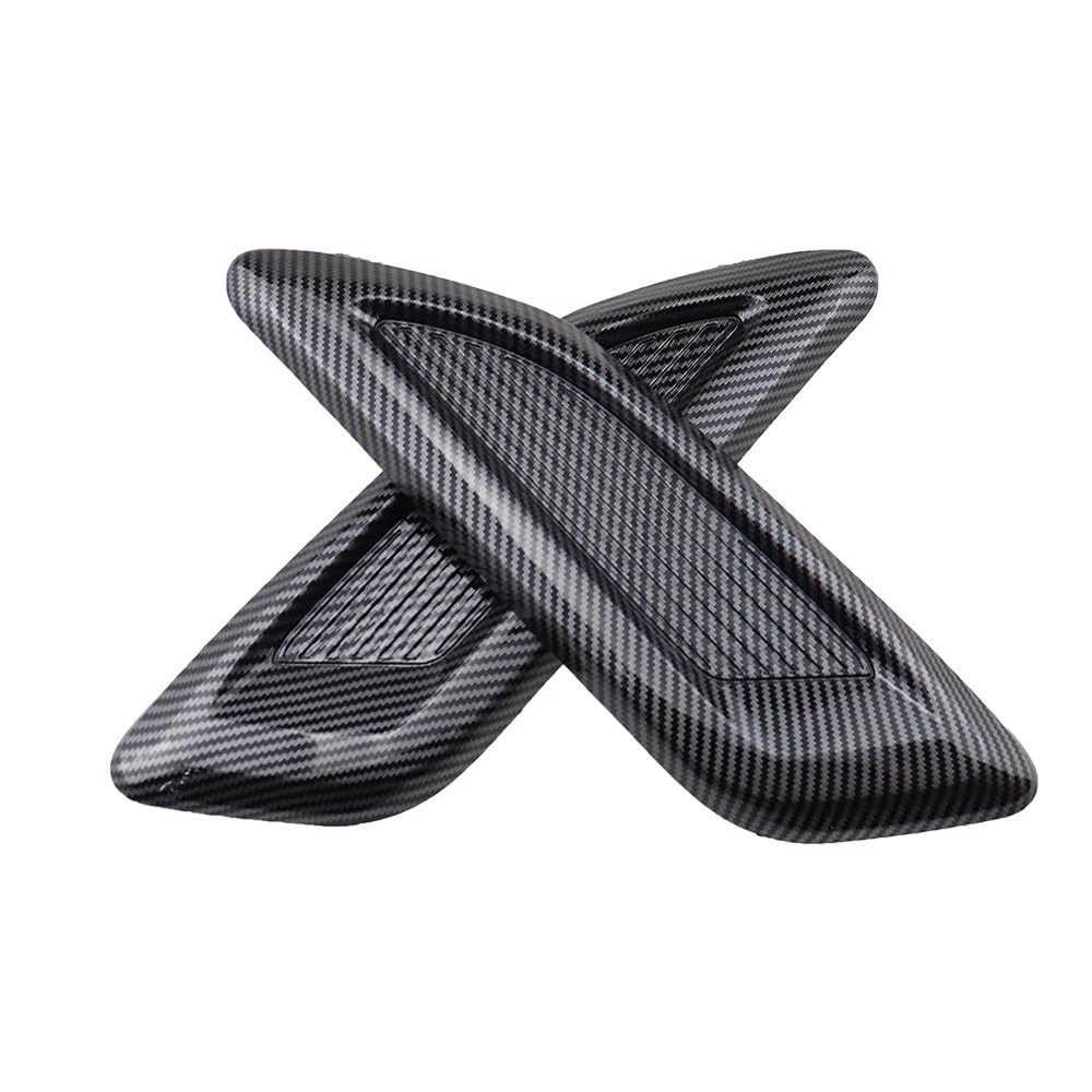 Juego de 2 rejillas de ventilación universales para capó de coche. Cubierta Entrada Flujo ventilación para capó coche