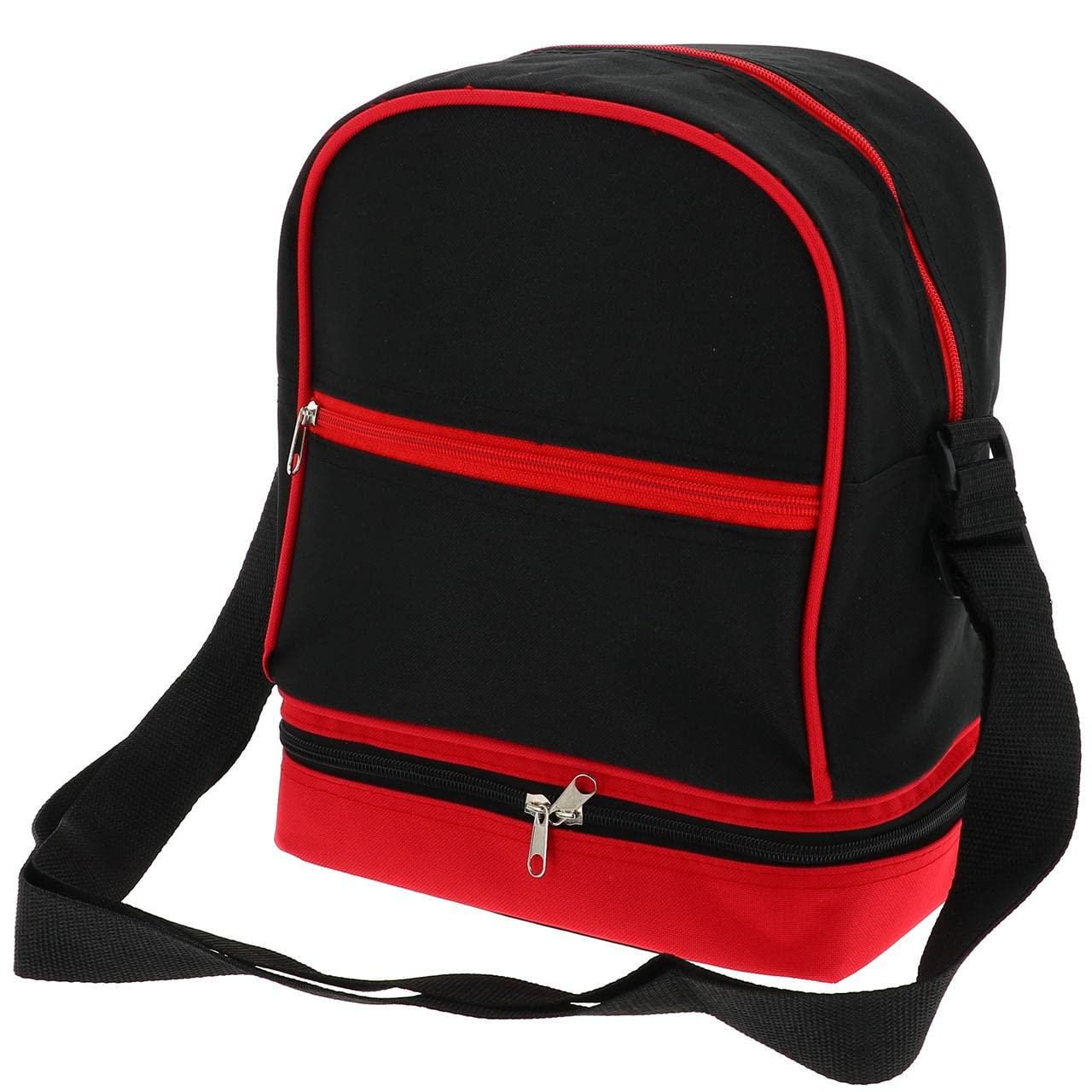 Tremblay – Bolsa para bolas de petanca, color negro y rojo