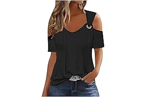 Women's Black Colored Cold Shoulder Summer Tops: A Fashion-Forward Essential