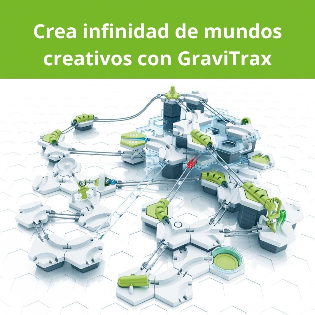 Ravensburger - GraviTrax Starter Set Race 180 Pezzi | Pista Biglie Con 150 Pezzi | Rompicapo Bambini Con Le Biglie | Giochi Bambino 8 Anni Maschio e Femmine | Giochi Per Bambini Compatibili Con Tutti