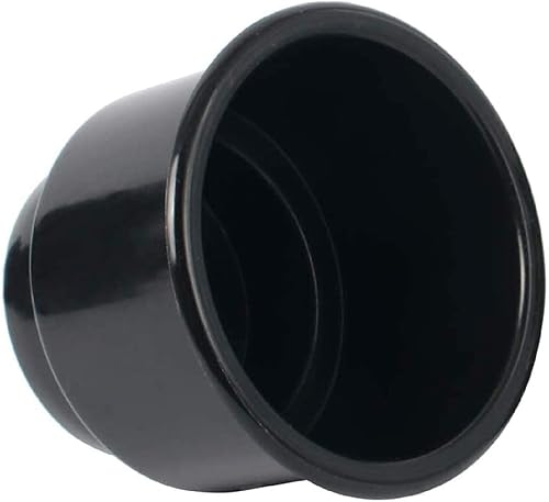 Miniatura 5 de NovelBee Soporte de plástico empotrado para bebidas con drenaje para barco, camión, automóvil, cámper, caravana, (negro, 10 unidades)