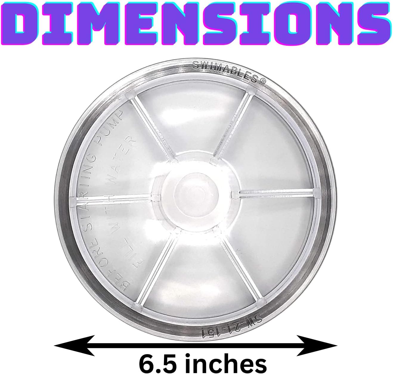 Swimables Pump Lid and Lid Oring Compatible with Whisperflo & Intelliflo 357151-3X Durable Pro Grade Pump Lid Compatible with Pentair Whisperflo/Intelliflo Pump - USA Made - Oring Included