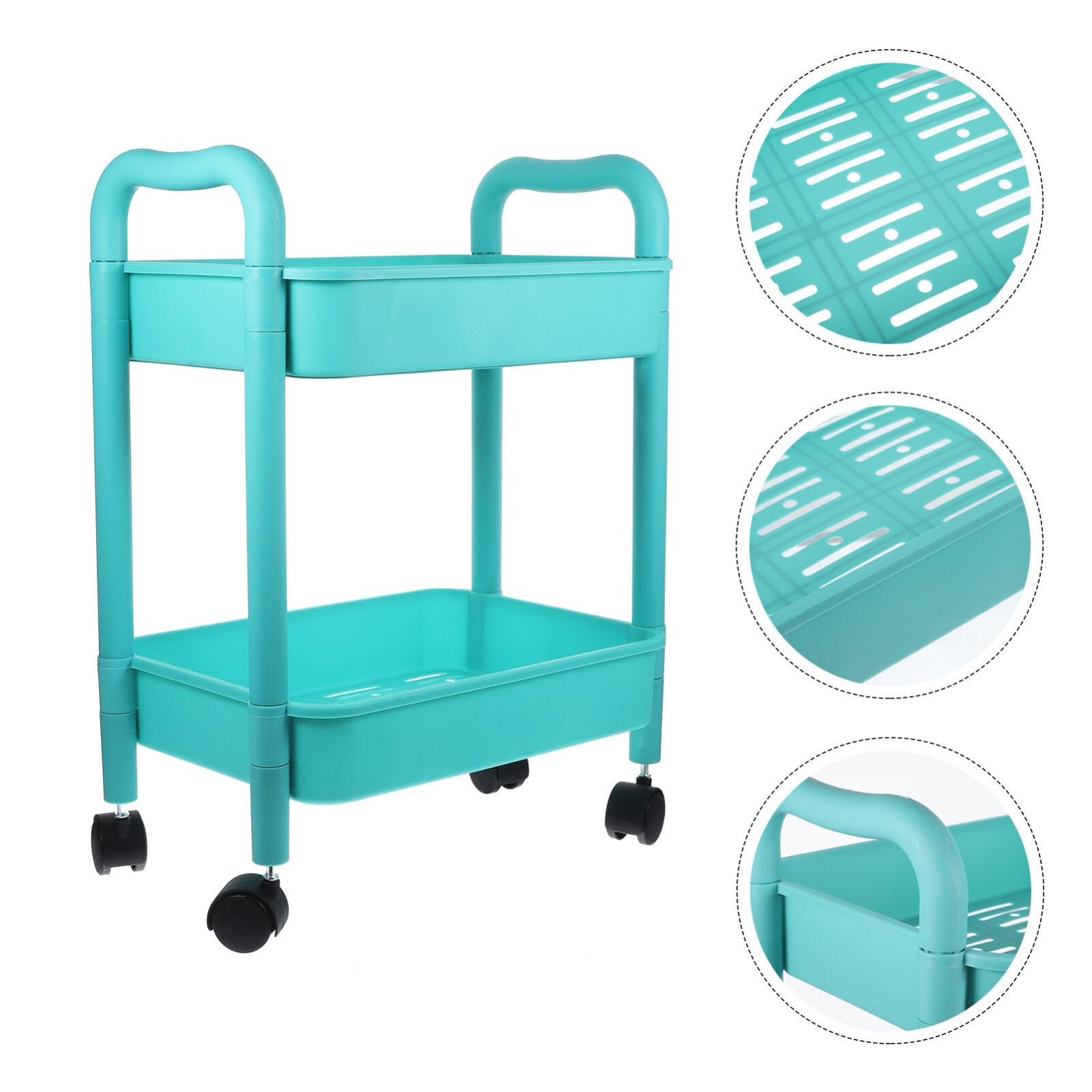 Carrito De Almacenamiento Rodante De Organizador Móvil Para Cocina y Baño Carro Auxiliar Espacioso y Práctico