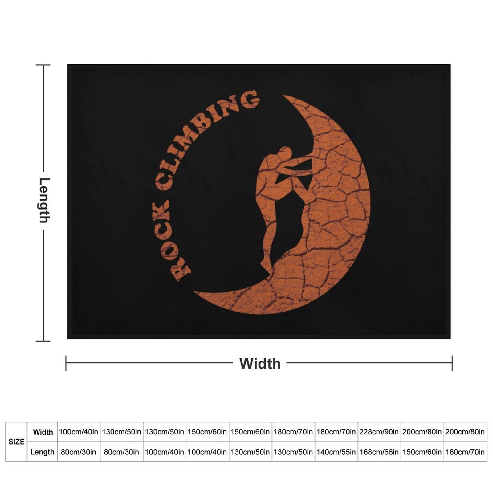 Rock Climbing Soft Flannel Blanket Throw Fashion Plush Blankets Lightweight Throws for Couch Bed 50