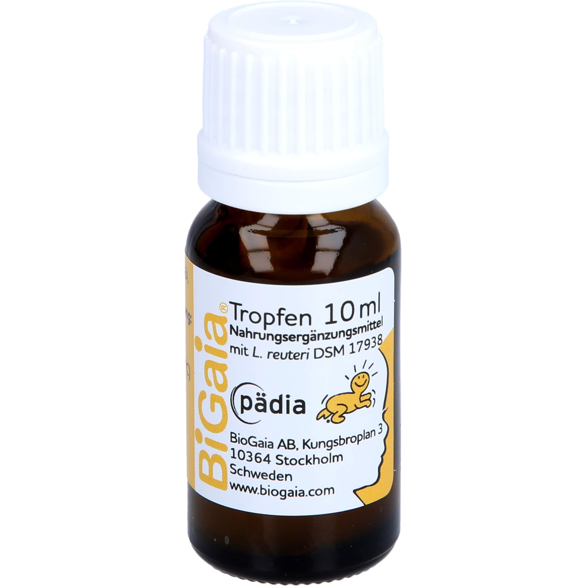 BiGaia Tropfen 10 ml | Nahrungsergänzungsmittel für Babys und Kleinkinder | Mit patentierten Milchsäurebakterien Lactobacillus reuteri/L. reuteri | Wissenschaftlich getestet