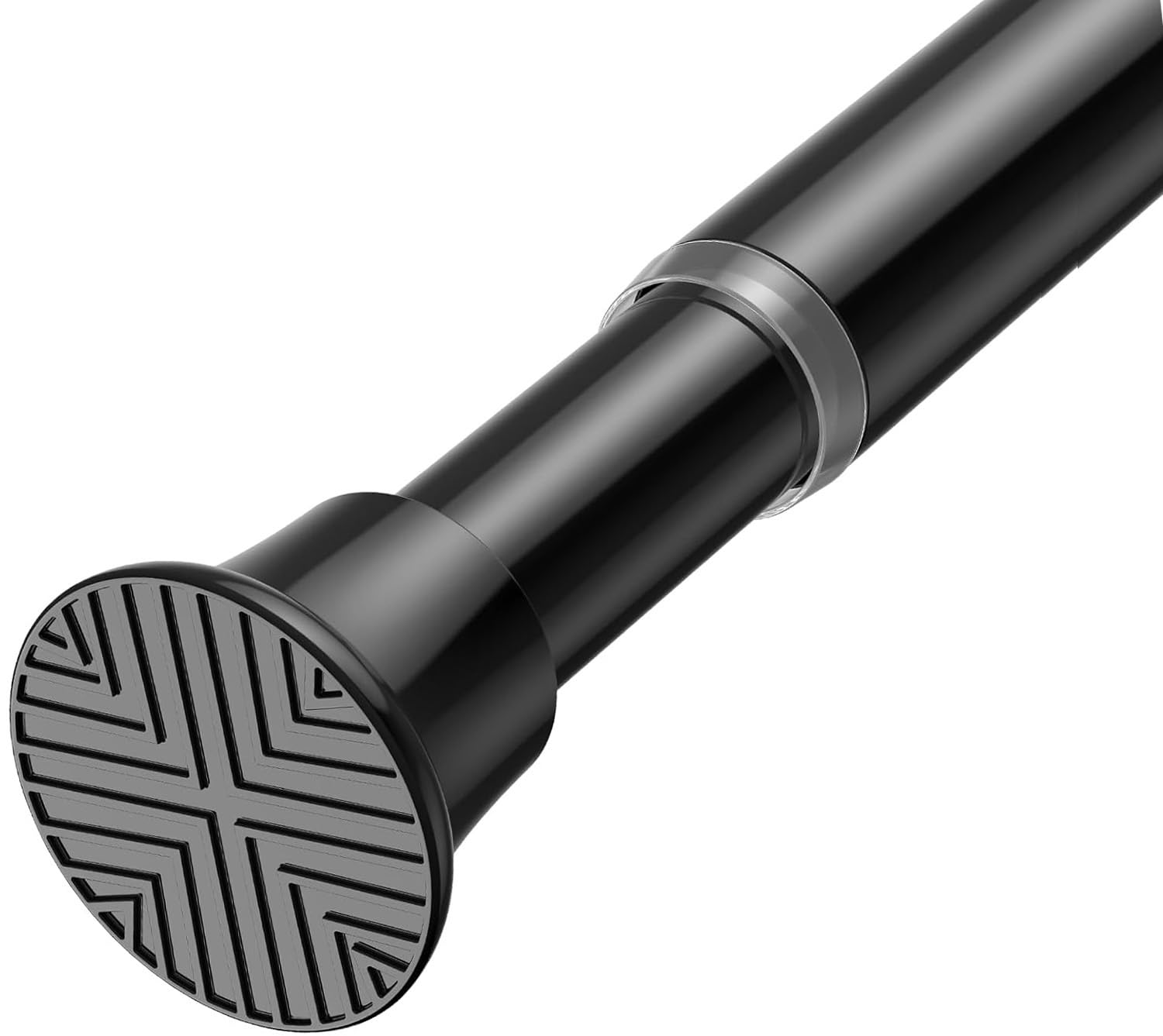 Tringle à rideaux longue à tension réglable 81,3-157,5 cm tringle noire ressort sans trou