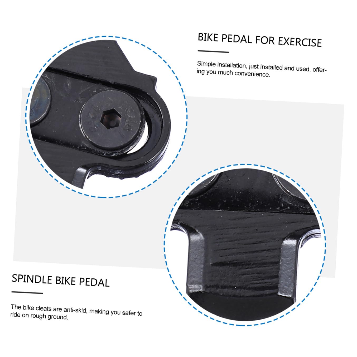 BESPORTBLE 2 Paia Di Tacchette Per Pedali Autobloccanti Per Ciclismo Robuste Tacchette Per Pedali Da Bici Per Strada E Montagna