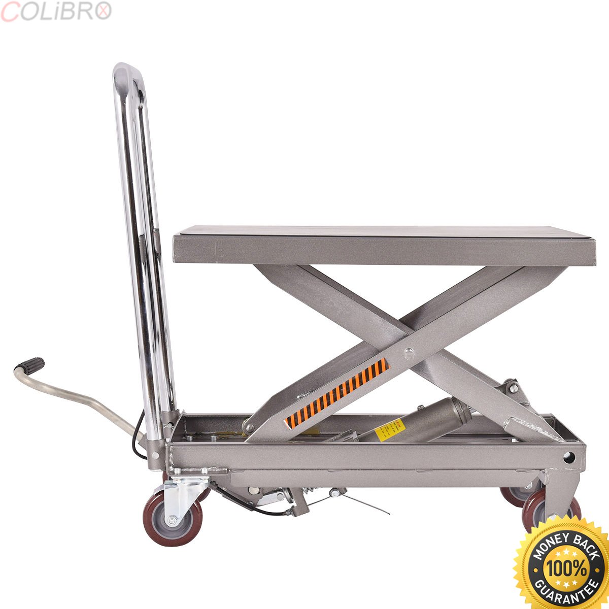 Buy COLIBROXRolling Table Cart 500LB Capacity Hydraulic Cart W/Foot