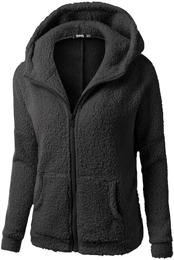 Long Sleeve Bed Jacket Coat Coat Wool Winter Hooded Warm Outwear Women Sweater Zipper Cotton Coat Running Fleece