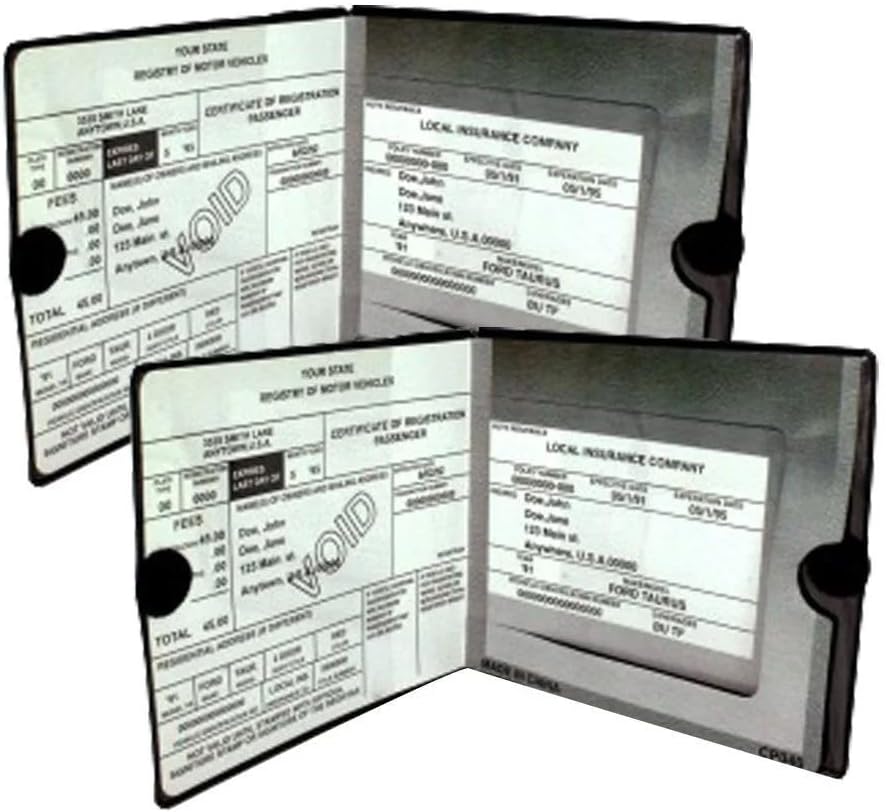 ENTIAL Car Auto Insurance Registrat BLA Document Wallet Holders -