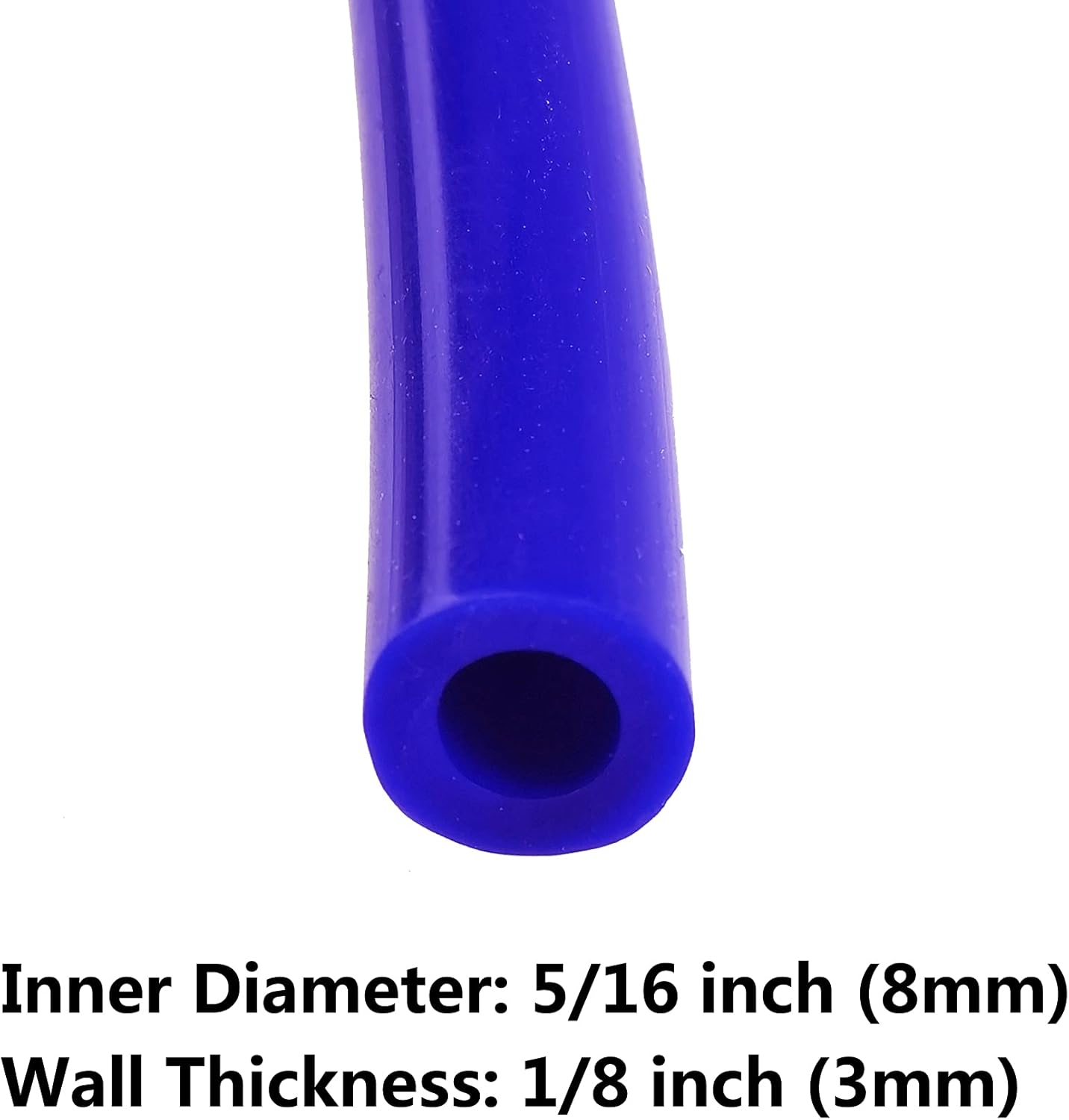 Ucreative 10FT High Temperature Silicone Vacuum Tubing Hose Blue (1/8" (3mm)) : Automotive