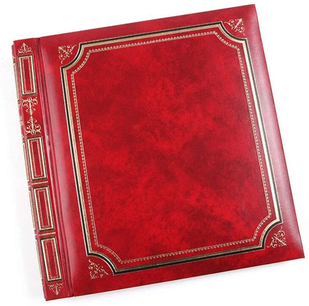 Skórzany album na zdjęcia w stylu retro, ręcznie wykonany, zrób to sam, ślubny album fotograficzny, urodziny i rocznica ślubu, książka do przechowywania zdjęć, biały papier stołowy