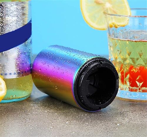 Miniatura 2 de AKOAK 1 paquete de abridor de botellas de cerveza y vino de acero inoxidable creativo para el hogar, abridor de tapas conveniente, fácil de abrir,