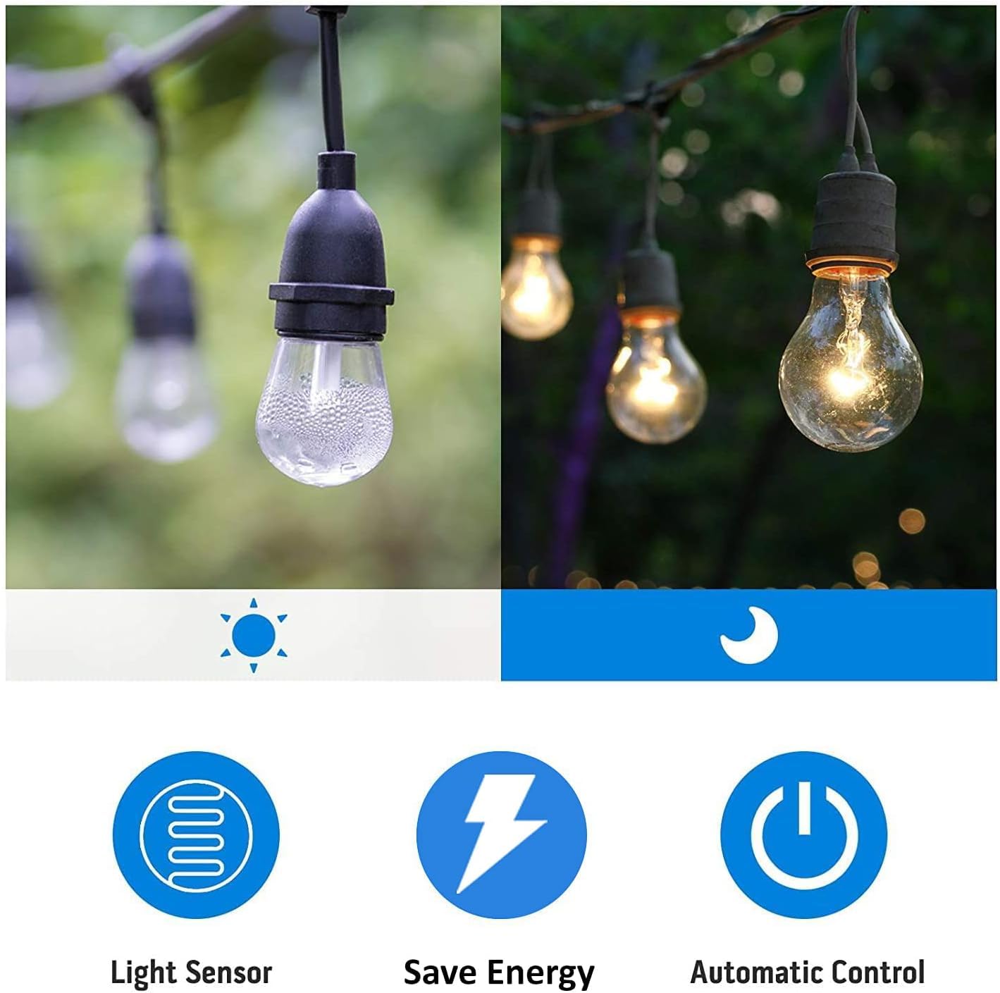 Timers on outdoor christmas lights