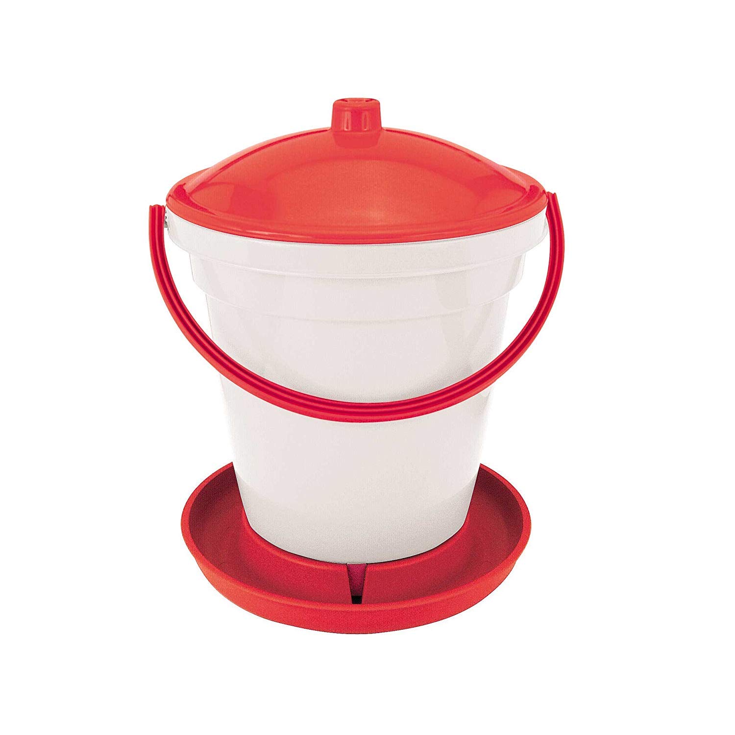 Large 18 Litre Chicken, Hen, Poultry Drinker,With Legs, Green and White