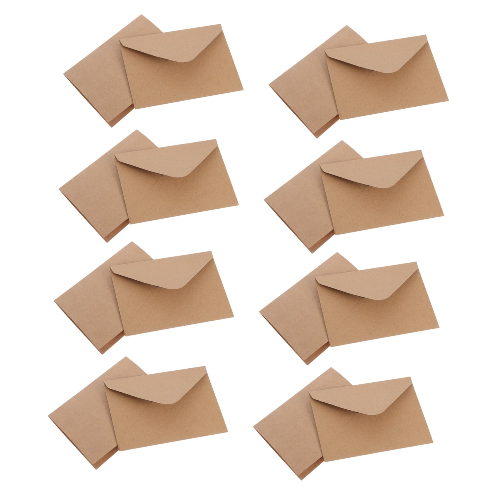120 Stück Kraftpapier Karten Umschläge mit Quadratischen Umschlägen Vintage Hochzeitspostkarten für Hochzeitseinladungen und Feiertagsgrüße in Klassischem Khaki