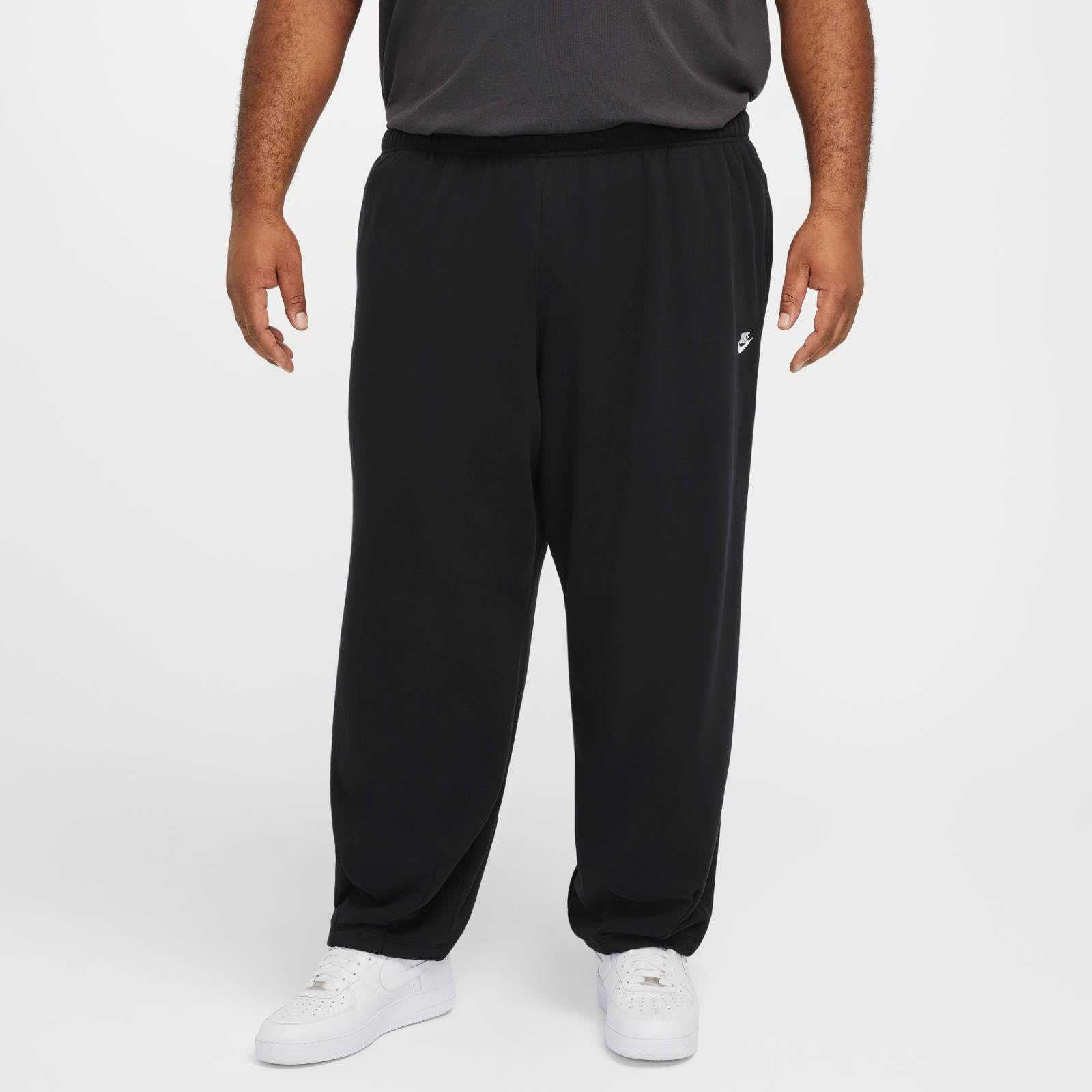 Nike Club Fleece Oversize-spodnie męskie z French Terry, czarny/czarny/biały, HJ1822-010, S
