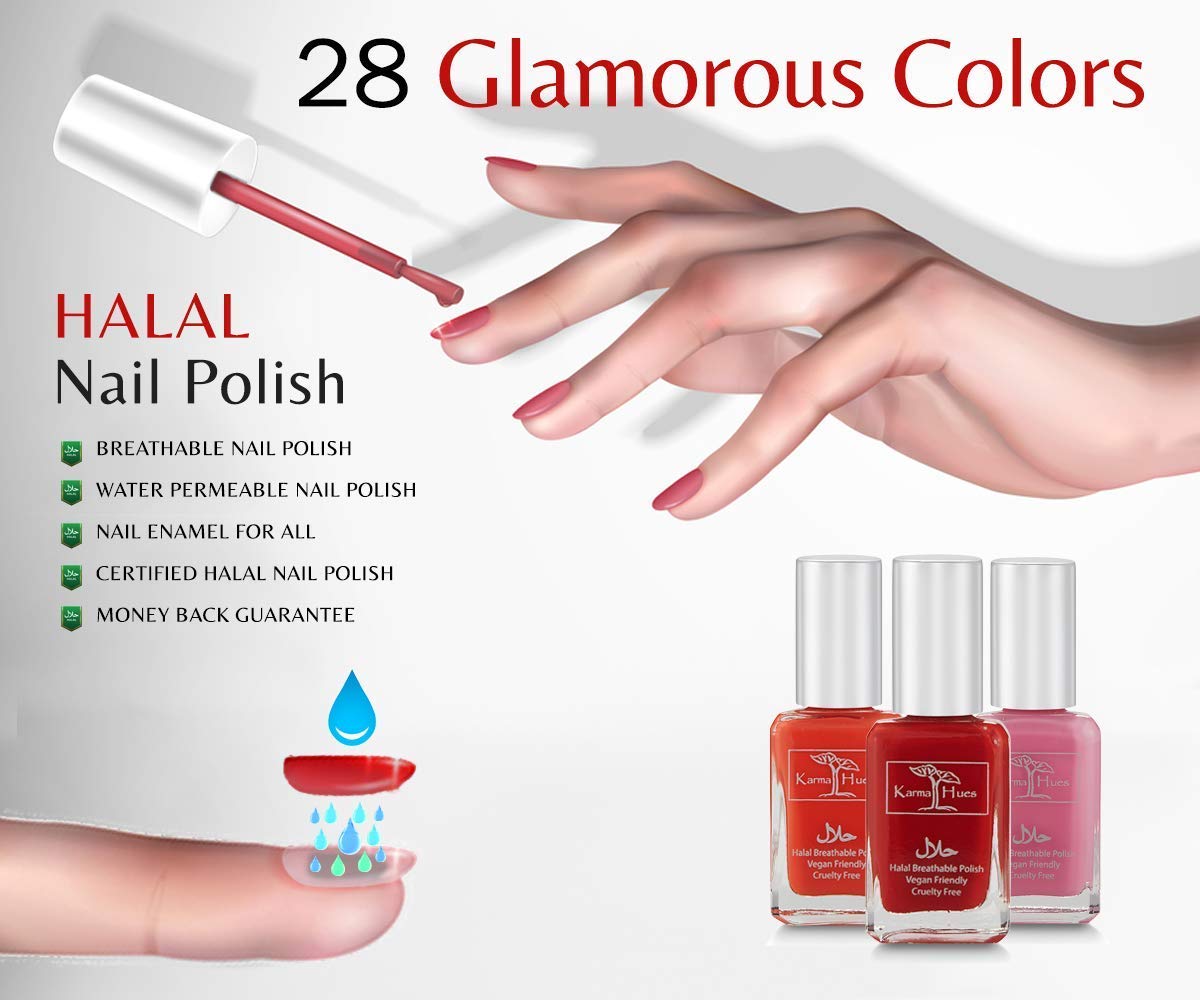 Karma Halal Certified Nail Polish Truly Breathable Cruelty Free and