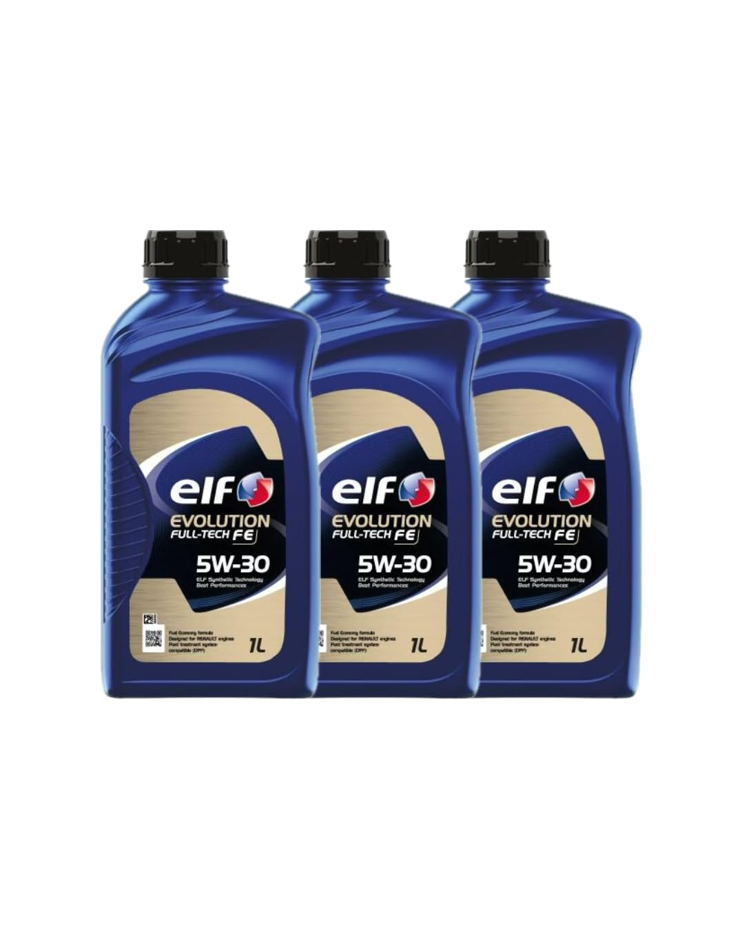 Olio motore ELF EVOLUTION FULL-TECH FE 5W30, 3 Litri: 3 bottiglie da 1L